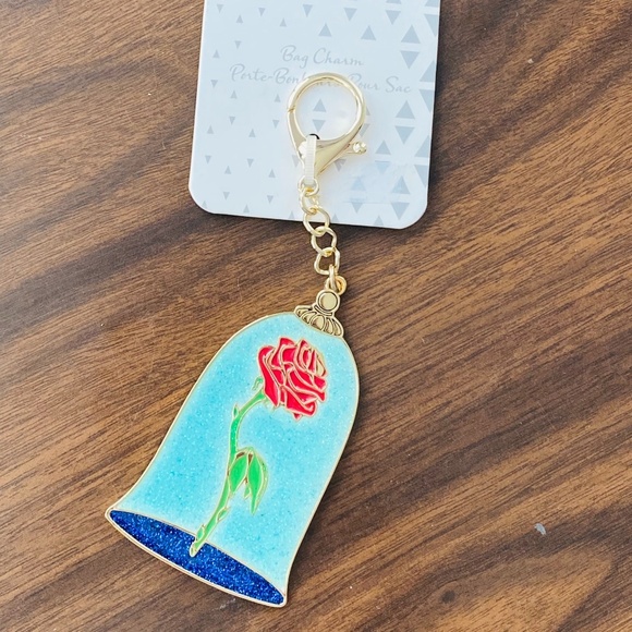 Disney Store - Beauty and the Beast Bag Charm - Brand New and Never Used - Picture 1 of 1